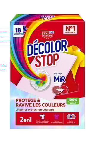 5 x Décolor Stop Ravive Couleurs Eau écarlate - 18 lingettes