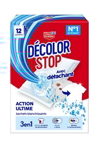 5 x Décolor Stop 3 en 1 Ravive Blanc Eau écarlate - 12 sachets