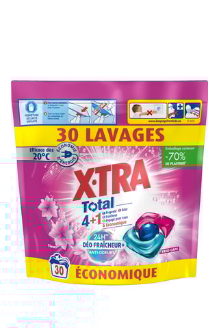 3 x 30 dosettes Total 4+1 Déo Fraîcheur XTra