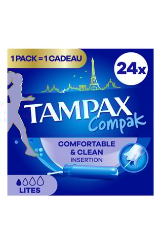 5 x 24 tampons Tampax Compak - Lites