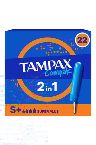 5 x 22 tampons Tampax Compak - Super plus