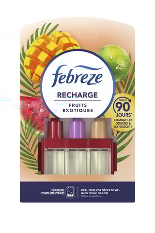 3 x Recharge 3Volution Febreze - Fruits tropicaux - 3 parfums