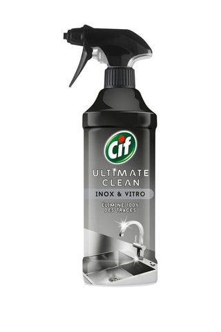 5 x Pistolet nettoyant Cif Ultimate Clean Inox et Vitro - 435 ml