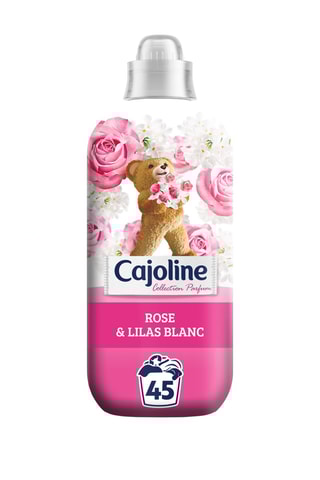 4 x Adoucissant Cajoline Collection Parfum - Rose et lilas blanc - 45 lavages
