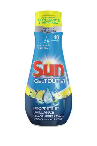 4 x Gel Tout-en-1 lave-vaisselle Sun - 40 lavages