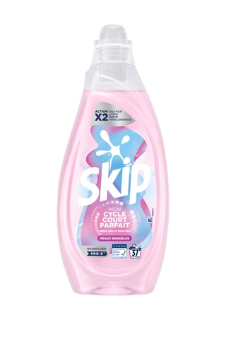 2 x Lessive Liquide Peaux Sensibles Skip  - 37 lavages - 1,4 l