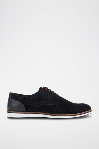 Derbys en cuir - Bleu marine