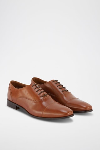 Richelieus en cuir - Camel