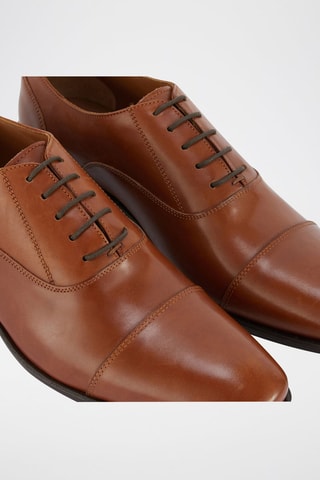 Richelieus en cuir - Camel
