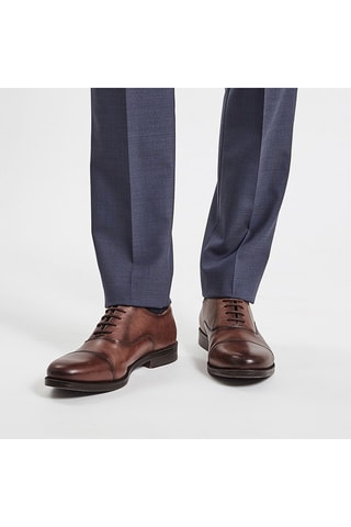 Richelieus en cuir - Camel