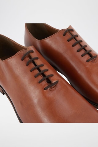 Richelieus en cuir - Camel