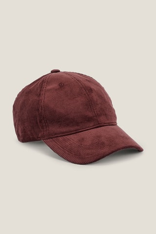 Casquette en velours - Bordeaux