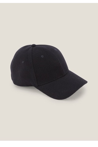 Casquette en laine - Bleu marine