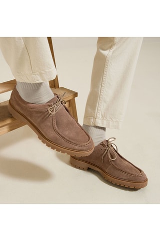 Mocassins en cuir de mouton - Marron