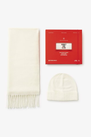 Echarpe et bonnet - Blanc