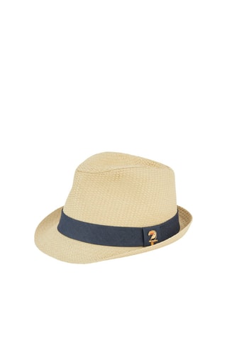 Trilby en paille - Jaune