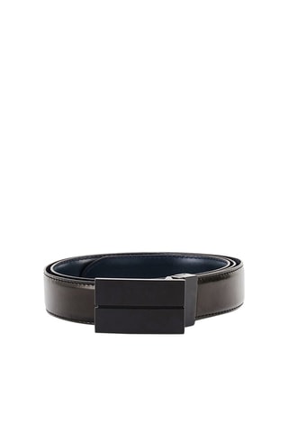 Ceinture en croûte ce cuir - Noir