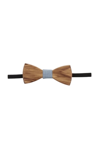 Nœud papillon en bois - Marron
