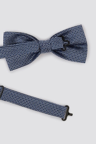 Nœud papillon en soie - Bleu