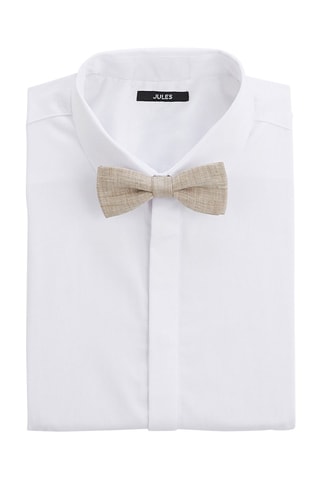Nœud papillon en lin - Beige
