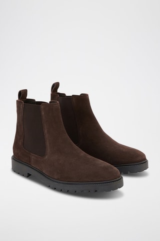 Boots Chelsea en nubuck - Marron