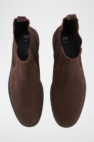 Boots Chelsea en nubuck - Marron