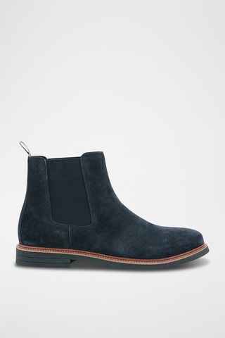Bottines Chelsea en cuir - Bleu
