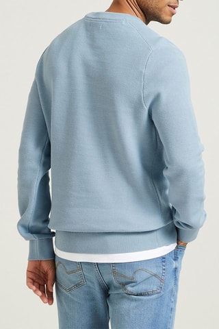 Pull en coton biologique - Bleu