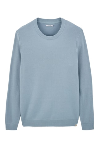 Pull en coton biologique - Bleu