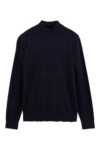 Pull en coton biologique - Bleu