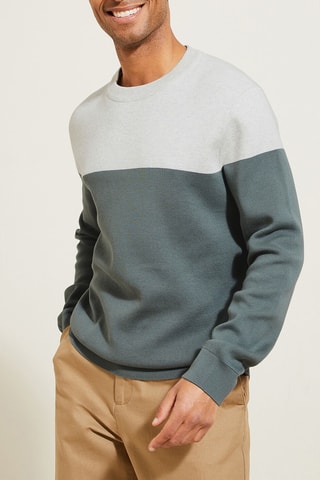 Pull - Vert et gris