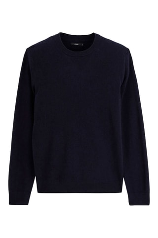 Pull en mérinos et cachemire - Bleu marine