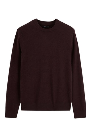 Pull en mérinos et cachemire - Bordeaux