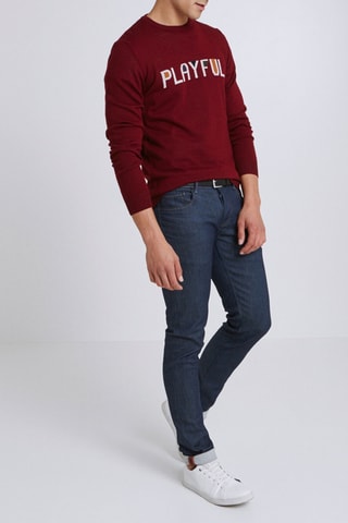 Pull en mérinos - Bordeaux