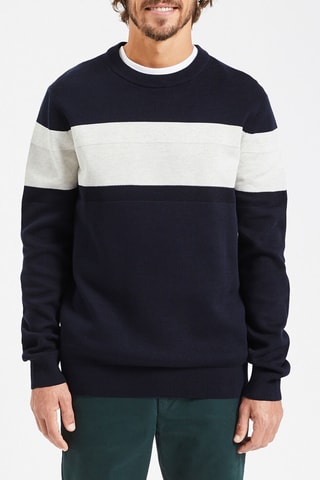 Pull en coton biologique - Bleu