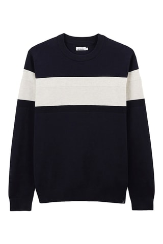 Pull en coton biologique - Bleu