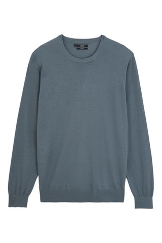 Pull en mérinos - Vert