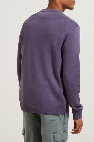 Pull en coton biologique - Violet