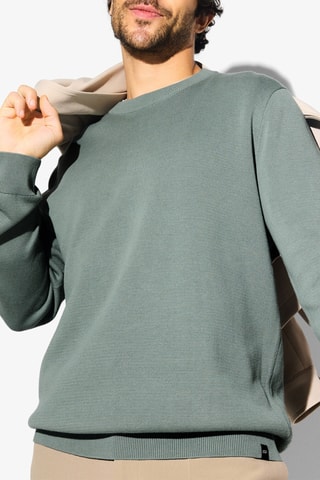 Pull en coton biologique - Vert clair