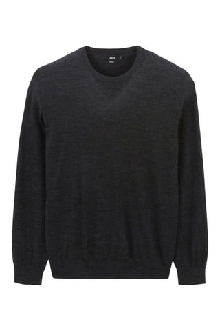 Pull en mérinos - Gris foncé chiné