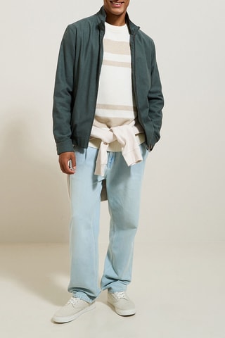 Pull - Beige chiné et blanc