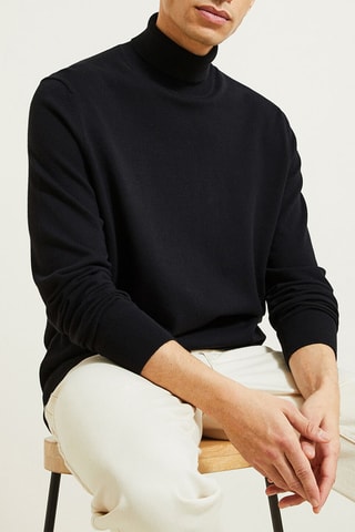 Pull en coton biologique - Noir