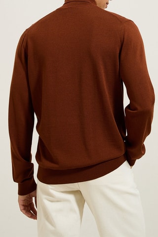 Pull en mérinos - Camel