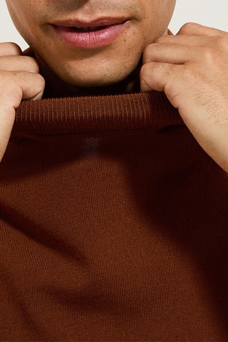 Pull en mérinos - Camel
