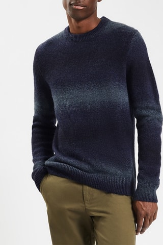 Pull dip and dye - Bleu marine et gris