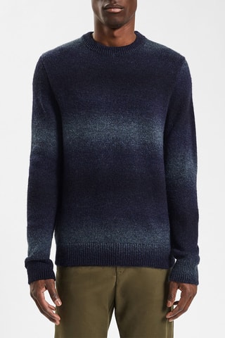 Pull dip and dye - Bleu marine et gris