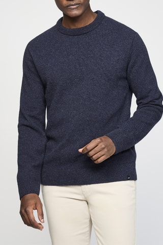 Pull en laine - Bleu marine