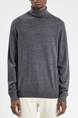 Pull en mérinos - Anthracite