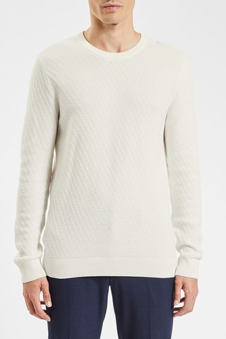 Pull en coton biologique - Ecru