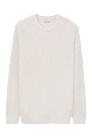 Pull en coton biologique - Ecru